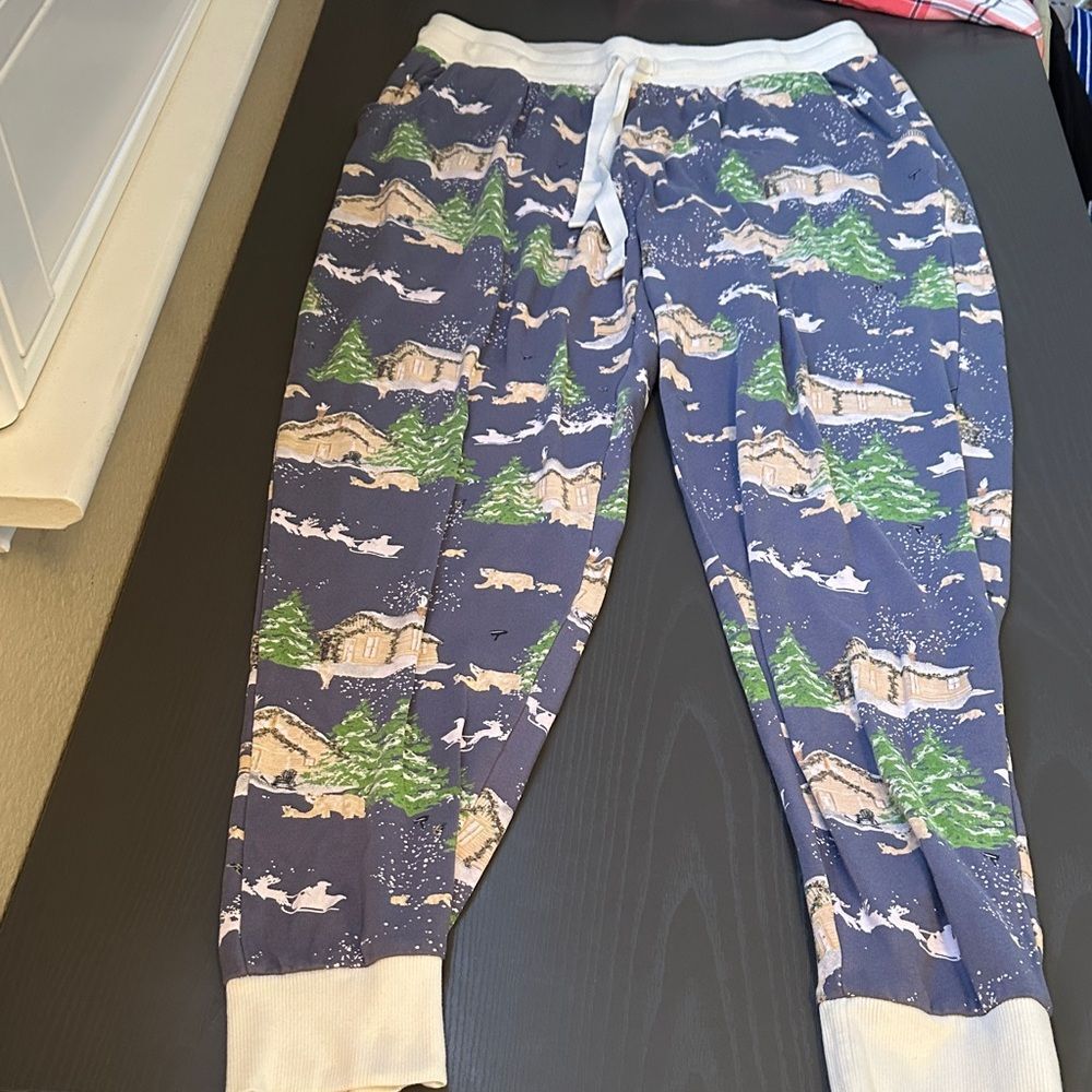 Burt's Bees Blue and Green Scenic Joggers